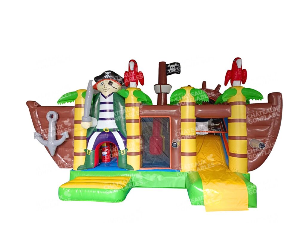 Vente château gonflable géant aquatique pirate main image 1